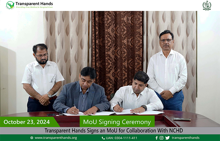 Transparent Hands and NCHD Sign an MoU To Host Camp