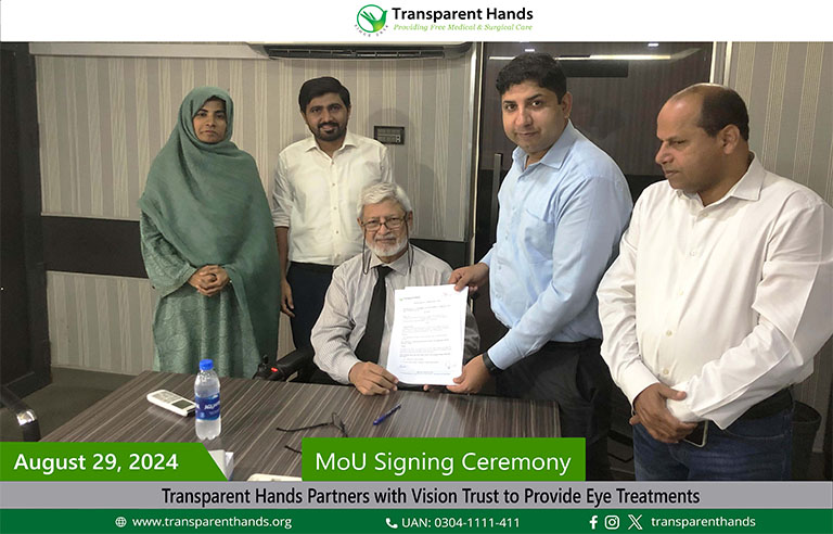 Transparent Hands Partners with Vision Trust to Provide Eye Treatments in Sindh