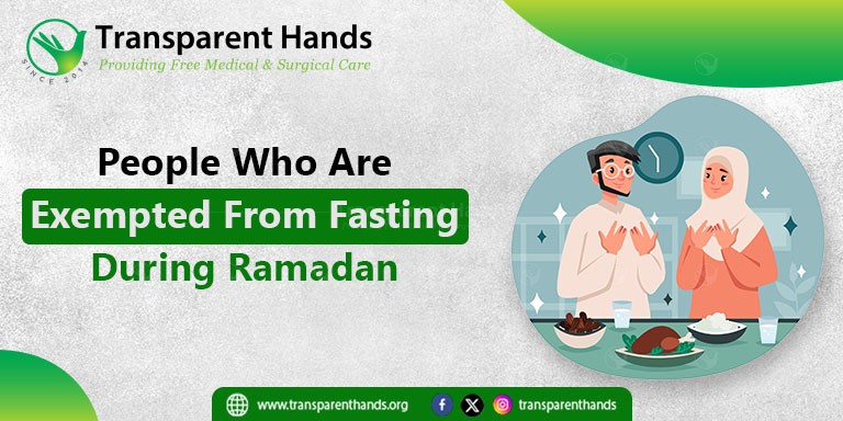 people who are exempted from fasting during the month of ramadan